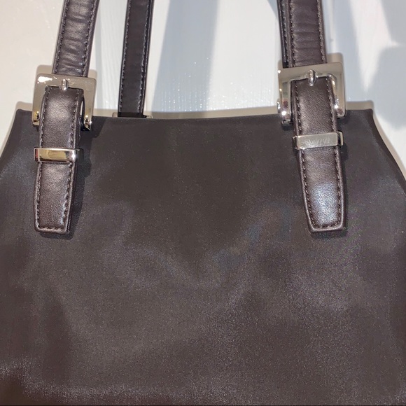 Shoulder Travel Bag Tote Purse Leopard Animal Print Calf Skin Fur Trim EUC - Picture 4 of 8